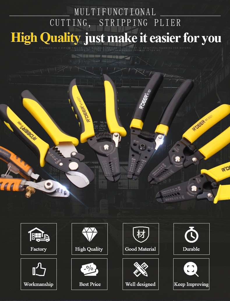 Rdeer Hand Tools 2 Way Crimping Pliers