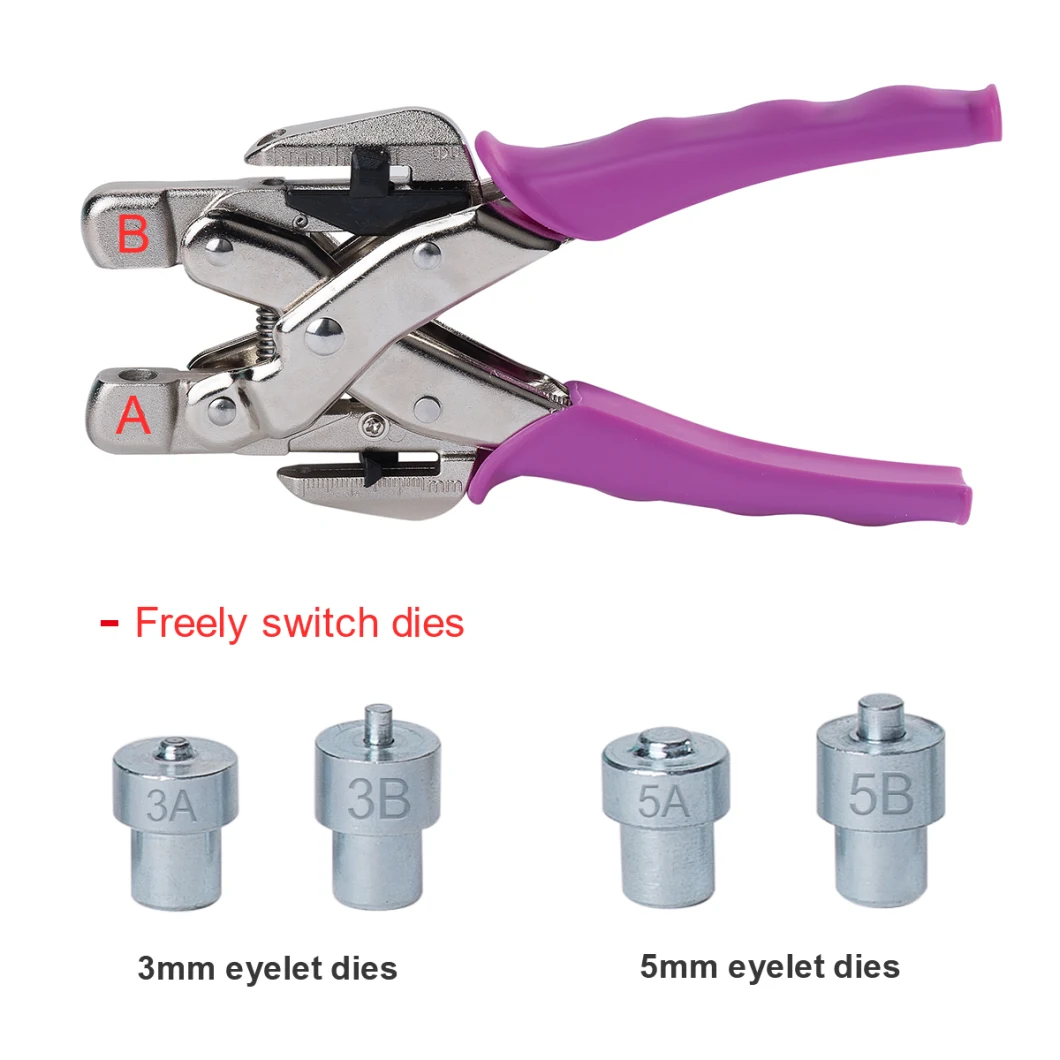 3 and 5mm Hole Punch Eyelet Plier Setting Plier