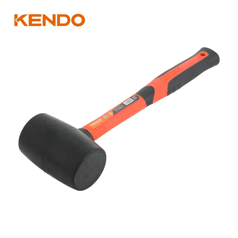 Kendo Black Rubber Mallet Ideal for Tile Setting, Construction, Woodworking and Automotive Applications