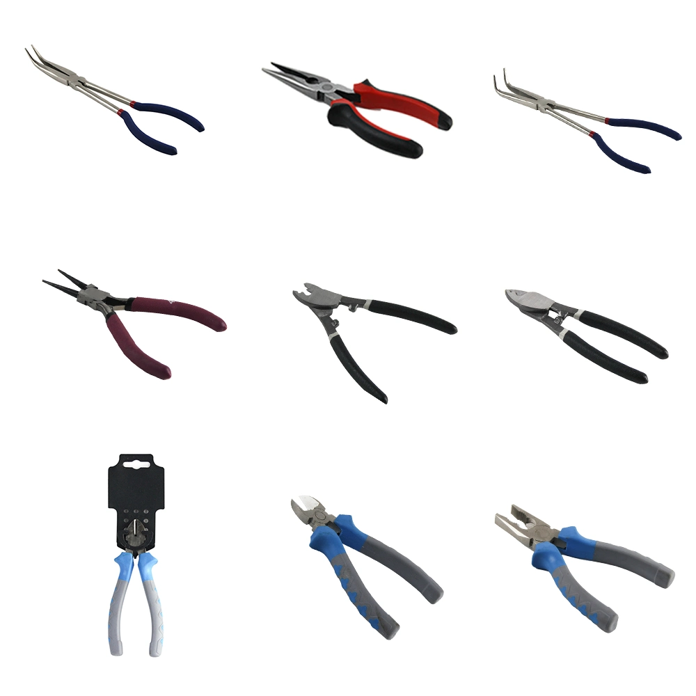 Goldmoon Wholesale Wire Side Cutter Alicate Hand Tool Pliers Long Nose Diagonal Cutting Combination Pliers